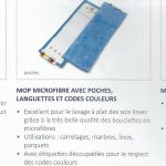 Mop Microfibres Bleu